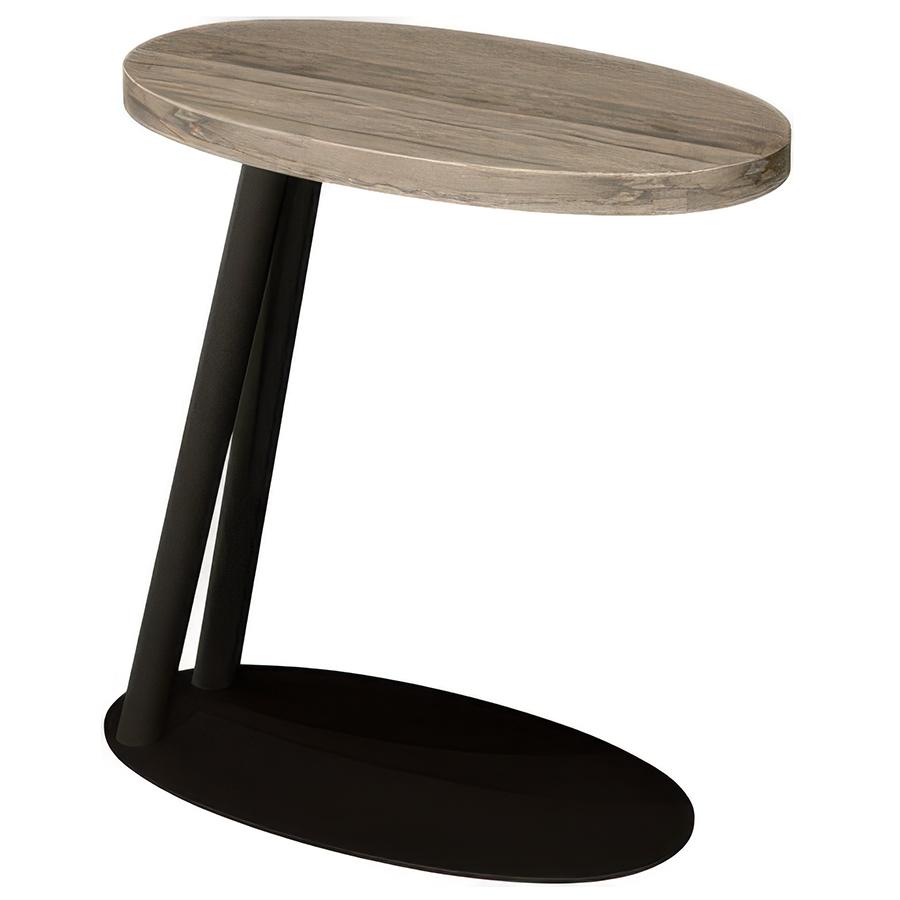 Montreux Grey Oval Sofa Table